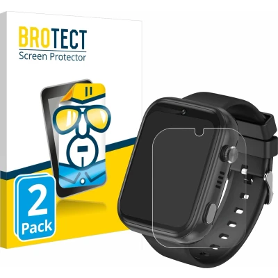 Afbeelding van BROTECT Screenprotector voor Okyuk 4G Kids Smartwatch Folie Beschermfolie transparant (2 Stuks)
