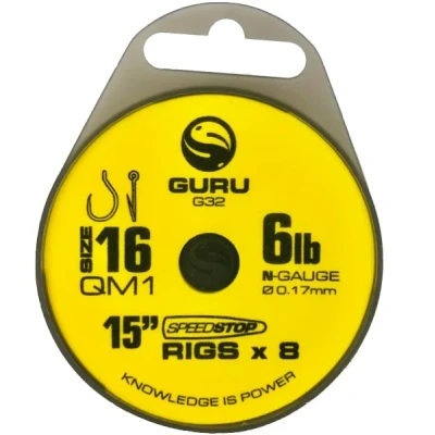 Afbeelding van Guru QM1 15&quot; Speedstop Rigs Onderlijnen Haak 16 0.17mm