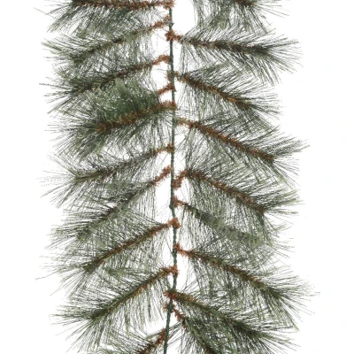 Afbeelding van Kerstslinger Cashmere guirlande h270 cm groen Everlands