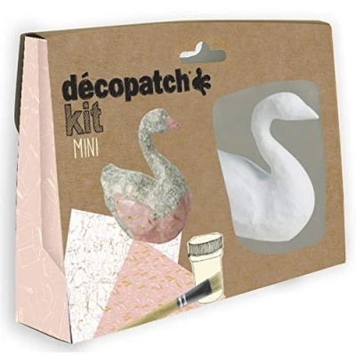 Afbeelding van Décopatch zwaan KIT027C kunst &amp; knutselset voor kinderen
