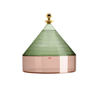 Afbeelding van Kartell Trullo opbergdoos saliegroen roze