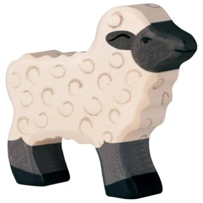 Afbeelding van Holztiger zwartkopschaap lam 7 cm