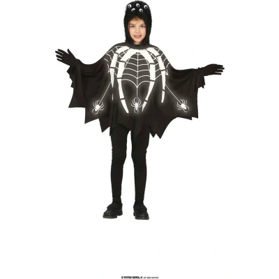 Afbeelding van Fiestas Guirca Spin glow in the dark poncho (10 12 jaar)
