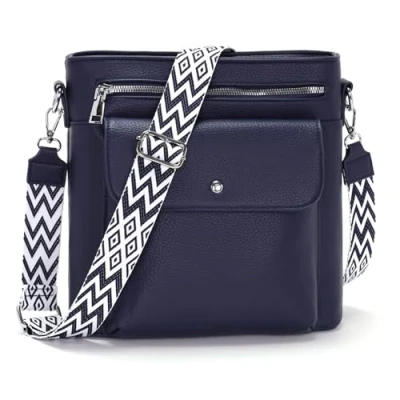 Afbeelding van YISUOHOOM Damestas, grote werktas, schoudertas, dames, draagtas, Blauw