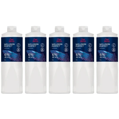 Afbeelding van 5x Wella Welloxon Perfect ME+ 6% 1000ml bundel/set/pakket