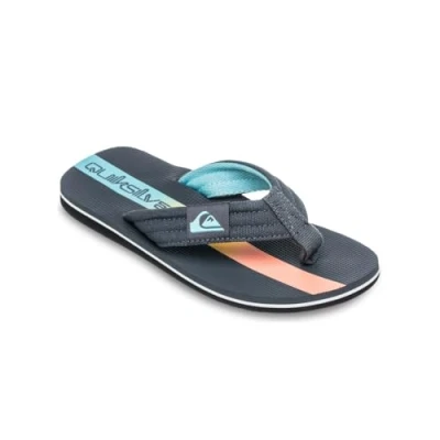 Afbeelding van Quiksilver Molokai Layback Teensandalen voor kinderen, Maat: 32, Iron gate holmes Katoen