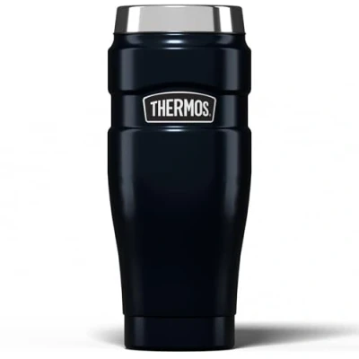 Afbeelding van Thermos Thermosbeker King Zwart Mat 470 ml
