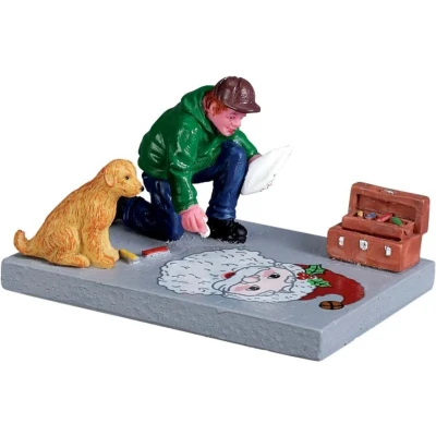 Afbeelding van Sidewalk chalk artist LEMAX