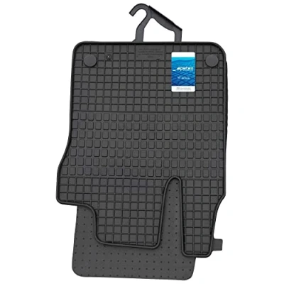 Afbeelding van Petex 29511 Vloermatset Rubber voor en achter 4 zwart