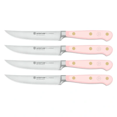Image de Wusthof Classic Steakmessenset 4 delig Pink Himalayan Salt