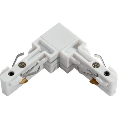 Afbeelding van QAZQA L Koppelstuk rail wit 1 fase Slimline