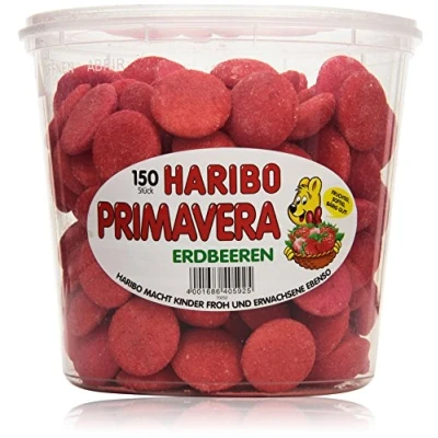 Afbeelding van Haribo Schuim Aardbeien 150stuks