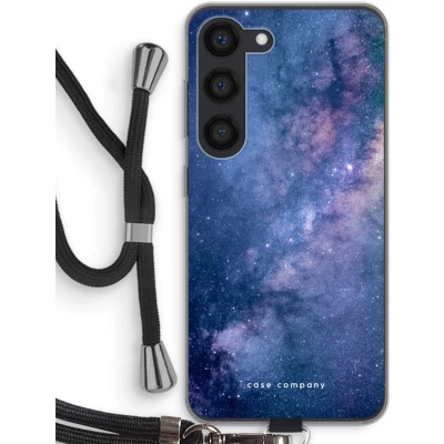 Afbeelding van hoesje met Koord geschikt voor Samsung Galaxy S23 Nebula Telefoonhoesje Zwart Bescherming aan alle Kanten en Over de Schermrand