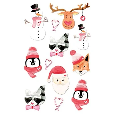 Image de AVERY Zweckform Stickers de Noël Zdesign &#039;Animaux&#039;