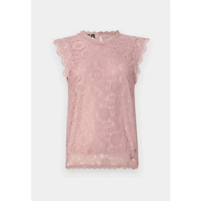 Afbeelding van Pieces Pcolline SL NOOS BC Blouse, Dames, Maat: Large, Woodrose