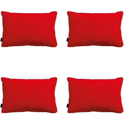 Afbeelding van Madison Sierkussen 60x40 piping Panama red 4 stuks