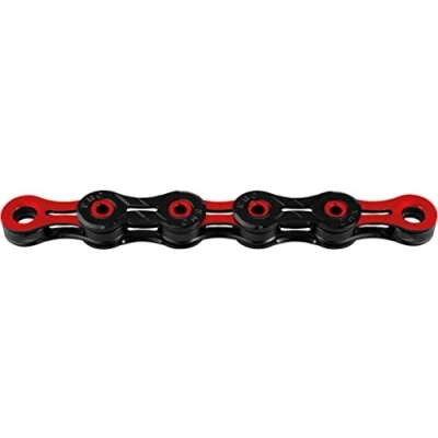 Afbeelding van KMC Ketting 1/2 11/128 116 10V DLC10 zwart/rood