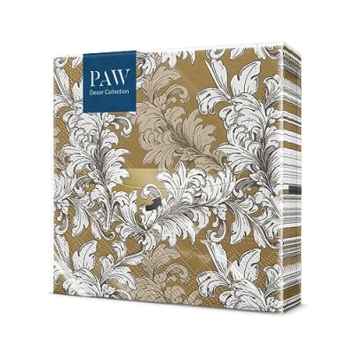 Image de PAW Serviette Papier 3 Plis (33 x 33 cm) I Lot de 20 Une décoration table luxueuse La parfaite pour les grandes occasions Ornements (Damask Ornament)