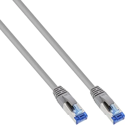 Afbeelding van InLine 4043718088621 netwerkkabel 1 m Cat6a S/FTP (S STP) Grijs