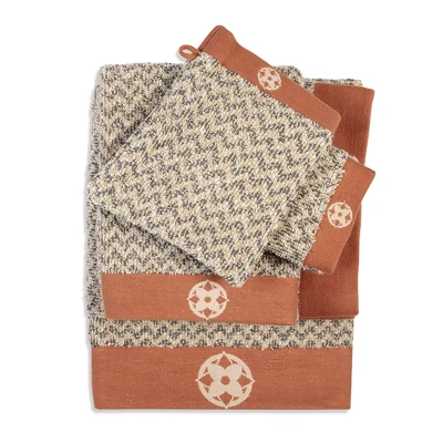 Afbeelding van Kayori Kakeyu badtextiel Washandje (16x21 cm) Set van 6 Groen