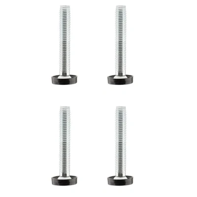Afbeelding van cyclingcolors 4 x veer verstelbare voetschroef meubels tafel stoel plank schuiver aanslag, M10 80