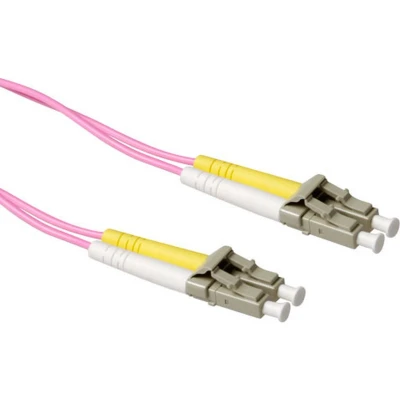 Afbeelding van ACT RL9725 Glasvezel Patchkabel Duplex LSZH LC/LC 50/125µm OM4 25 meter