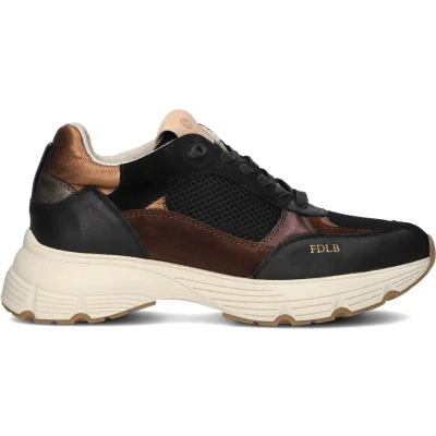 Afbeelding van Fred de la Bretoniere Sneakers laag, Dames, Maat: 41, Black bronze Leer