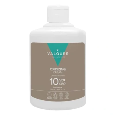 Afbeelding van Valquer Profesional Oxygenné Stabilized Cream, 10 Volumes (3%), Permanente Haarkleuring voor professioneel gebruik. Veganistische formule 500 ml