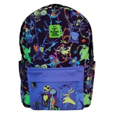 Afbeelding van Nightmare Before Christmas Loungefly Backpack Glow In The Dark Characters