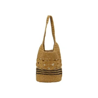 Afbeelding van IZIA Bucket Handtas, Dames, Maat: One Size, Brown