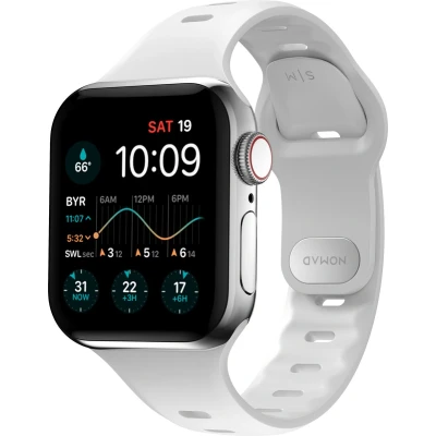 Afbeelding van Nomad Sport Band Slim Apple Watch 38mm / 40mm 41mm wit NM01142485
