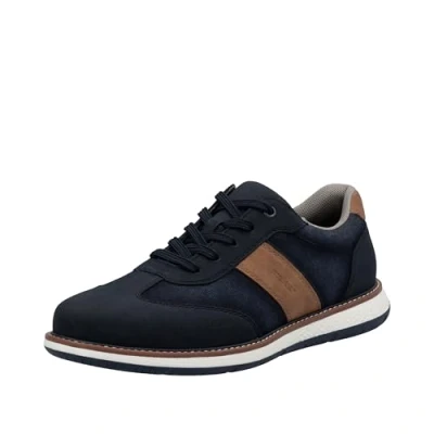 Afbeelding van Rieker 04400 Lage herensneakers, Blauw, 40 EU
