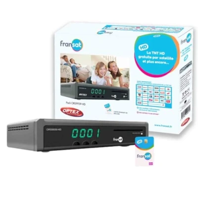 Image de Ors9947 récepteur tv satellite hd enregistreur usb + carte fransat