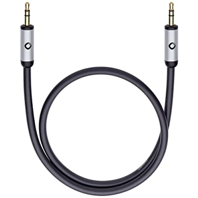 Afbeelding van Oehlbach i Connect J 35 Jackplug Audio Aansluitkabel [1x male 3,5 mm 1x mm] 3.00 m Zwart Vergulde steekcontacten, OFC kabel