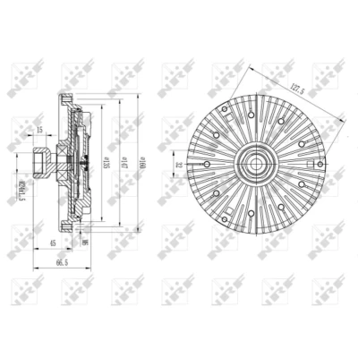 Afbeelding van Koppeling, radiateurventilator NRF 49582