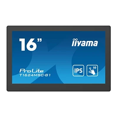 Afbeelding van Iiyama ProLite T1624MSC B1 Touchscreen monitor Energielabel: E (A G) 39.6 cm (15.6 inch) 1920 x 1080 Pixel 16:9 25 ms HDMI IPS LCD