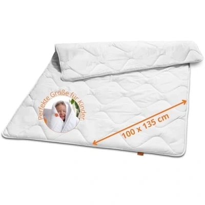 Afbeelding van sleepling 197183 ultra licht zomerdekbed microvezel Made in EU Ökotex 100 wasbaar op 60 graden x 135 cm, wit