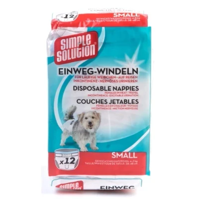 Afbeelding van Simple Solution Wegwerp Honden Luier SMALL 38 48 CM 4 7 KG (12 stuks) (102753)