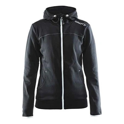Afbeelding van Craft Leisure Full Zip Hood W 1901693 Darkgrey melange XL