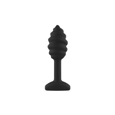Afbeelding van ToyJoy Anal Play Swirl Plug Zwart