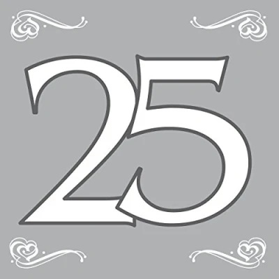 Afbeelding van Servet 25 jaar getrouwd 20 stuks