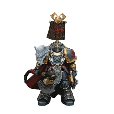 Afbeelding van Joy Toy (CN) Warhammer The Horus Heresy Action Figure 1/18 Space Wolves Legion Praetor met Power Axe and Combat Shield 12 cm Figuur
