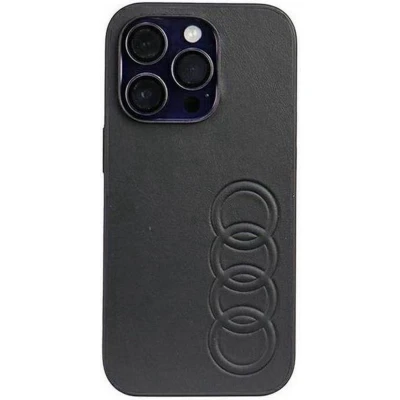 Afbeelding van Audi Synthetic Leather Back Case Geschikt voor Apple iPhone 14 Pro Max (6.7&quot;) Zwart