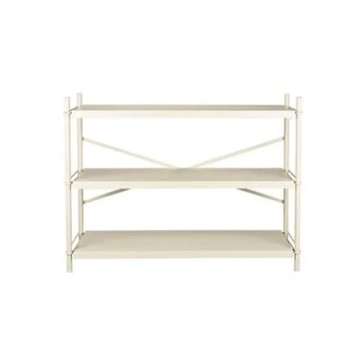 Afbeelding van Dutchbone Iron Stellingkast Beige Laag