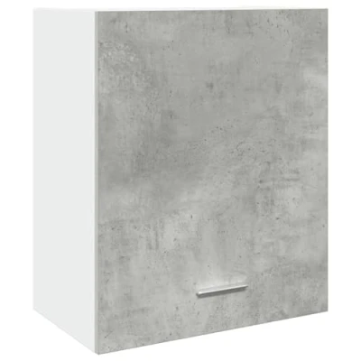 Afbeelding van Hangkast 50x31x60 cm bewerkt hout betongrijs