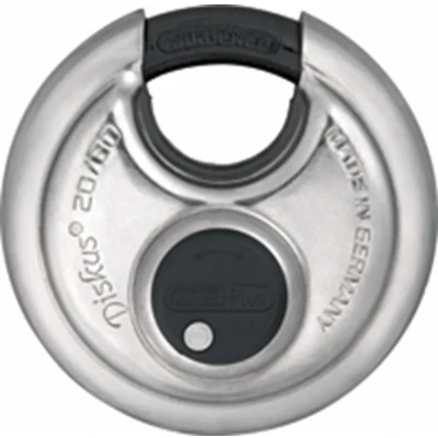 Afbeelding van Abus Plus 20/80 RVS discushangslot verschillend sluitend 80 mm