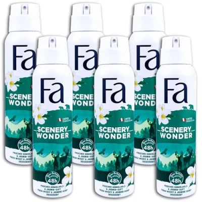 Afbeelding van Fa Deospray Urban Wonders Sandelwood &amp; Jasmijn 150 ml
