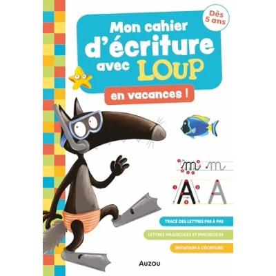 Afbeelding van MON CAHIER D&#039;ECRITURE AVEC LOUP EN VACANCES