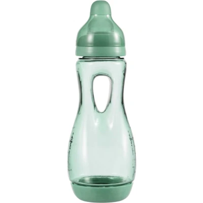 Afbeelding van Difrax Handgreep Babyfles Sage/Groen 240ml Easy Grip