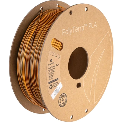 Afbeelding van Polymaker PolyTerra PLA Filament Dual Shadow Orange (Orange Black) 1.75 mm 1KG